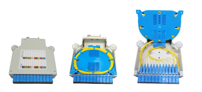 DIN rail mounted fiber optic terminal box IFT-DIN-xx