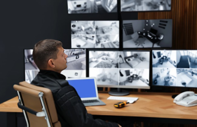 Observing surveillance camera footage